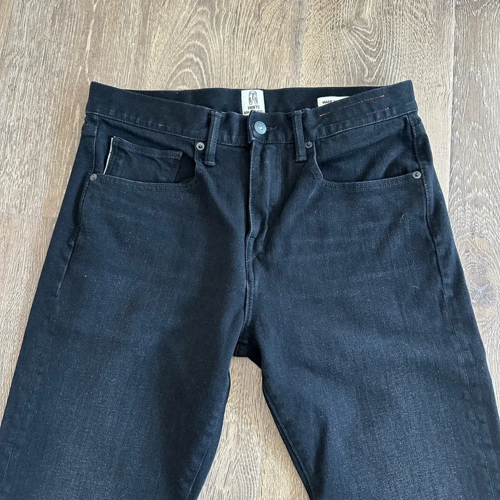 NEW hiroshi kato scissors slim tapered selvedge jeans cole wash black size 31